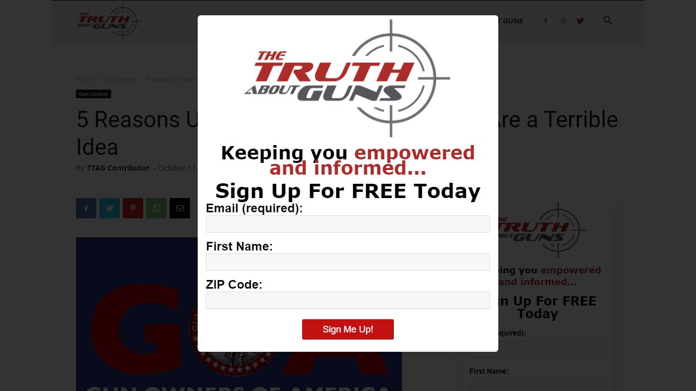 5 Reasons Universal Background Checks Are a Terrible Idea